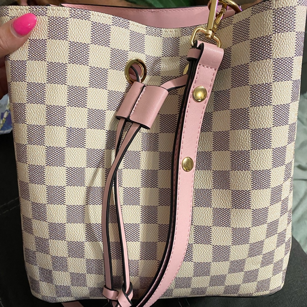 Checkered neoneo crossbody